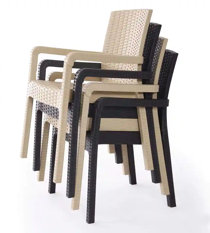 Scaun din plastic VECTOR Maro