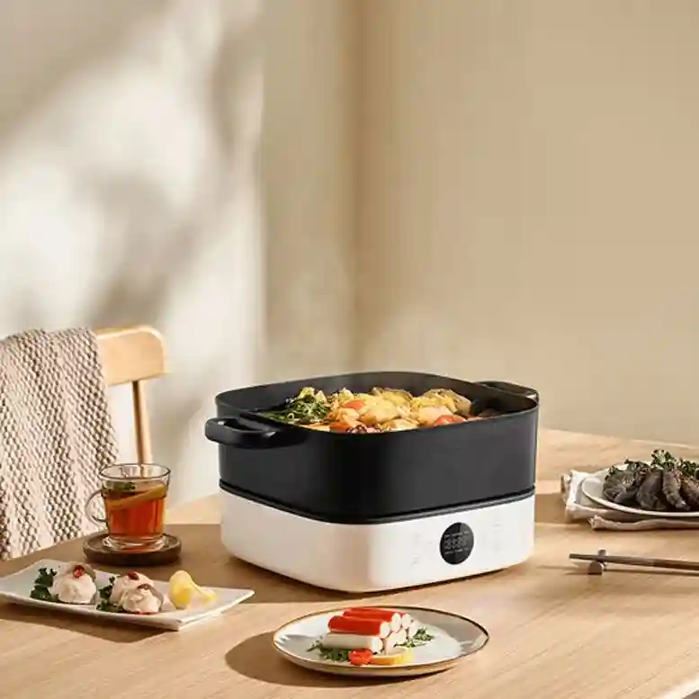 Мультиварка Xiaomi Multifunctional Hot Pot Cooker 6L, White 3