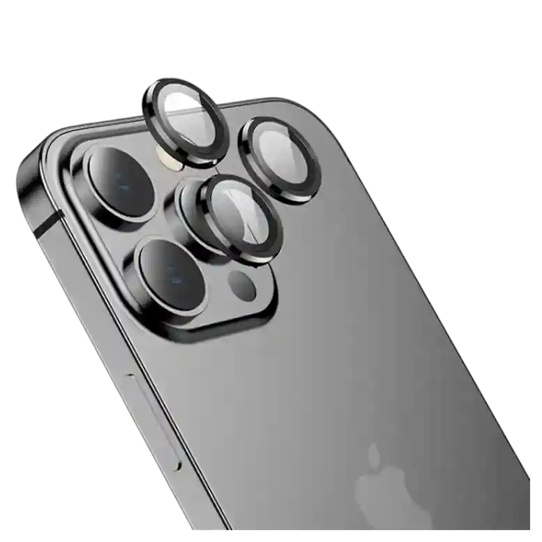 HOCO V12 3D Eagle eye metal lens film Black for iPhone 14 Series