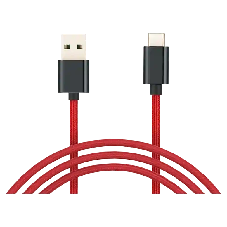 USB Кабель Xiaomi Mi Braided USB Type-C Cable 100cm, Red