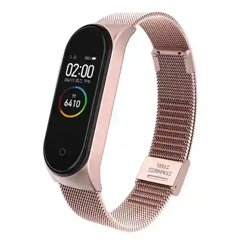 Curelușă Xiaomi Strap Metal 2 Mi Band 5/6 Pink