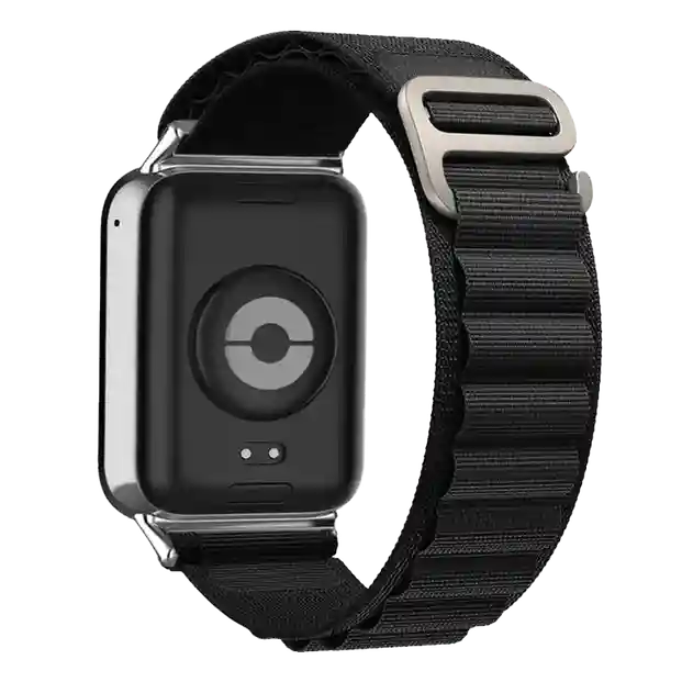 Cureluşă p/u Band 8 Pro / 9 Pro / Redmi Watch 4 Nylon Black