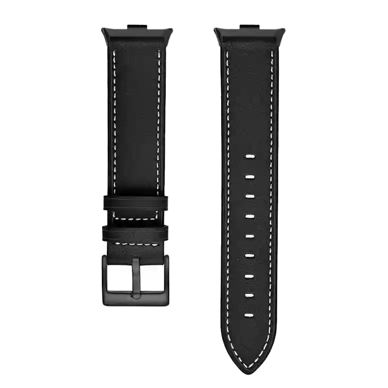 Cureluşă p/u Band 8 Pro / 9 Pro / Redmi Watch 4 Leather Black