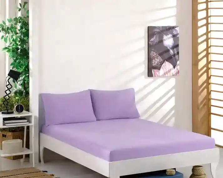 Set cearceaf cu feţe de perne, EVA Liliac