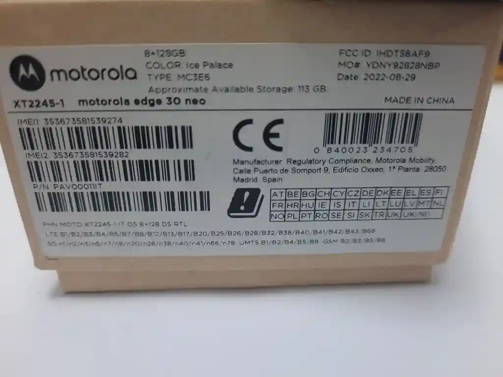 Motorola Moto Edge 30 Neo 8 GB/ 128 GB