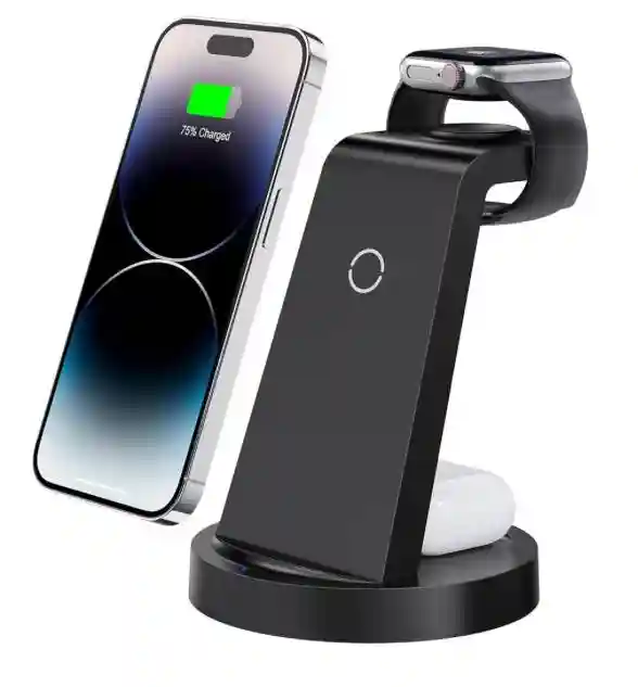 Încărcător rapid wireless 3 în 1 