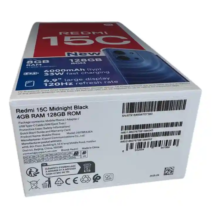 Redmi 15C 4 GB/ 128 GB/