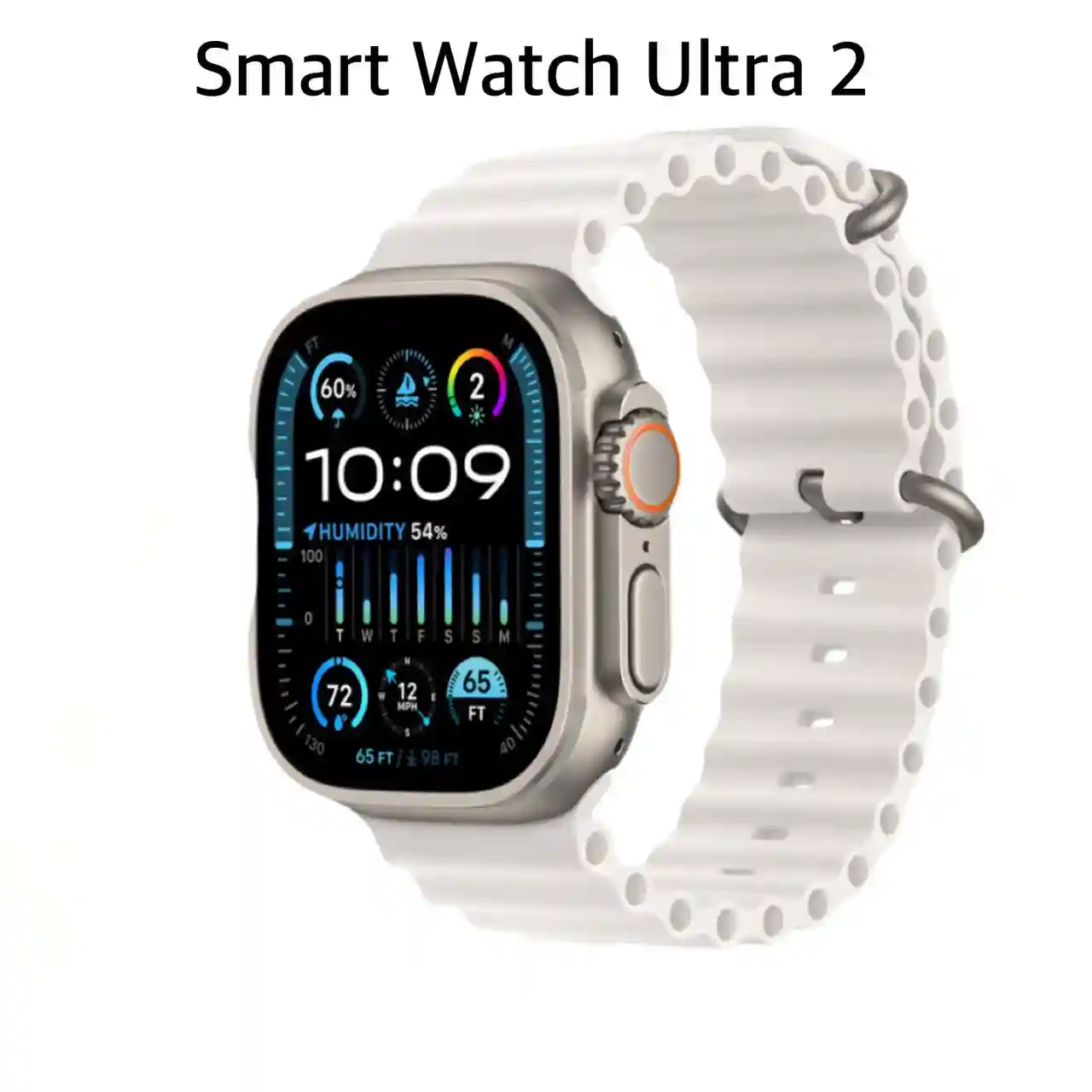 Watch Ultra 2, 49mm, Titanium (White Ocean Strap) (Replica)