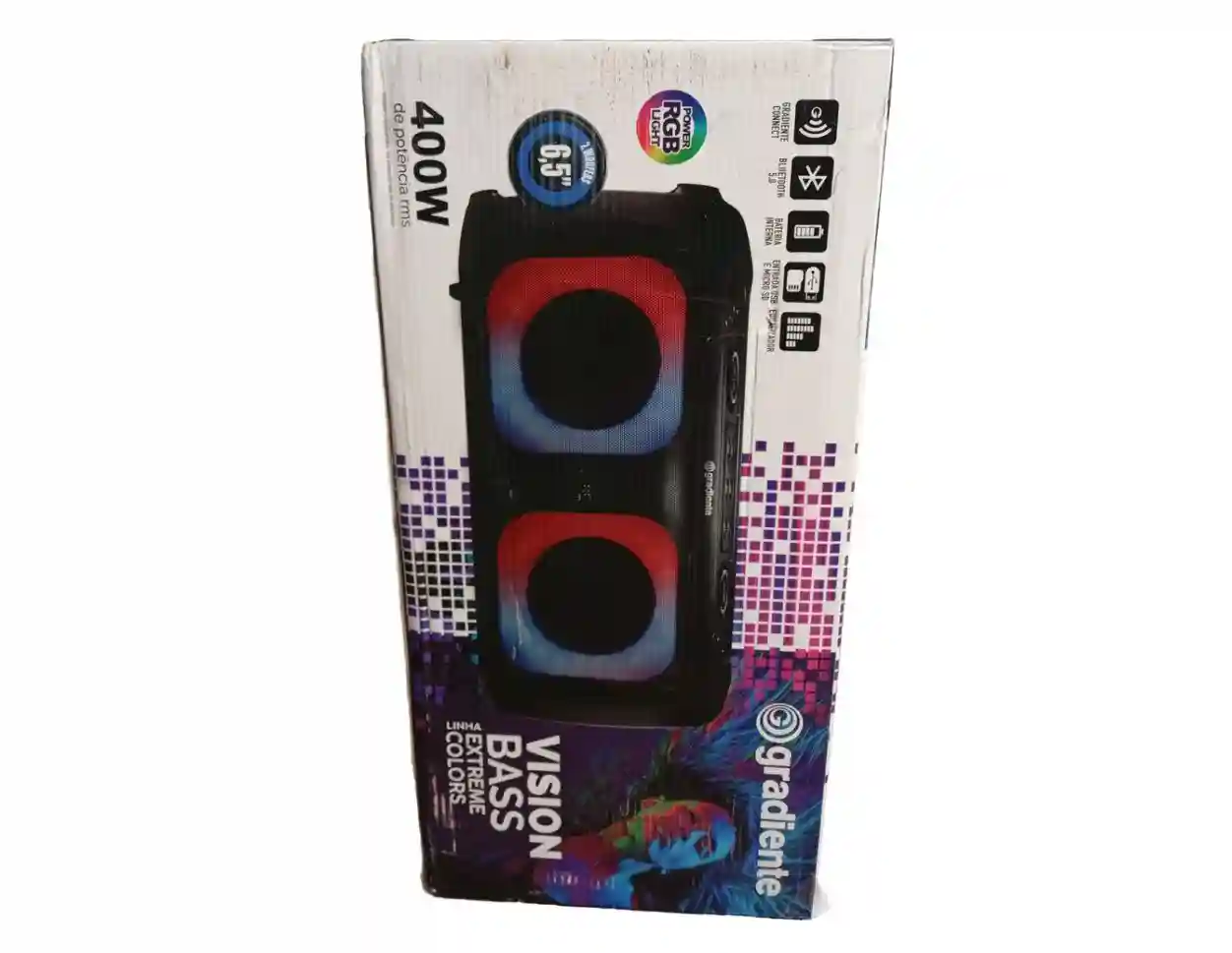 Eden Party Speaker ED-611 36W Gradiente, H=60cm, Black