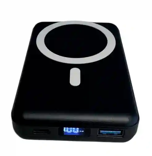 Magnetic Power Bank Podoru 10000 mAH Wireless Portable Space Black