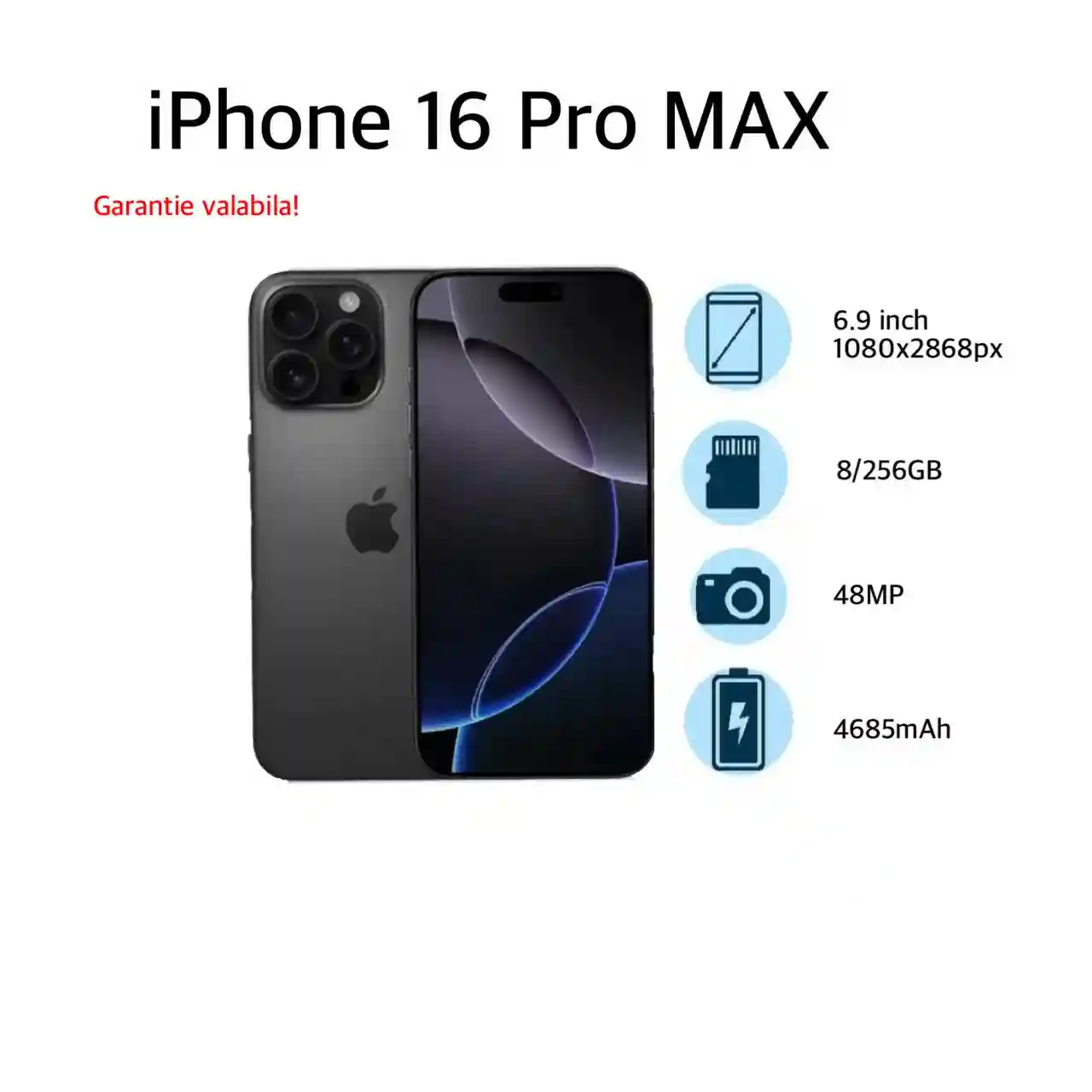 iPhone 16 Pro MAX 8/256GB
