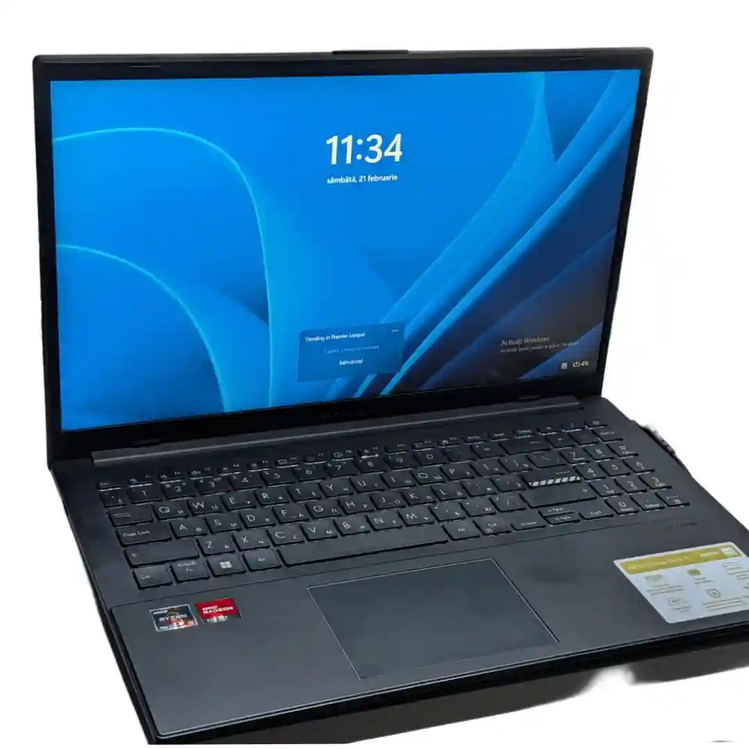 Ноутбук 15,6" ASUS Vivobook Go 15 E1504FA, Mixed Black, AMD Ryzen 5 7520U, 16Гб/512Гб, Без ОС