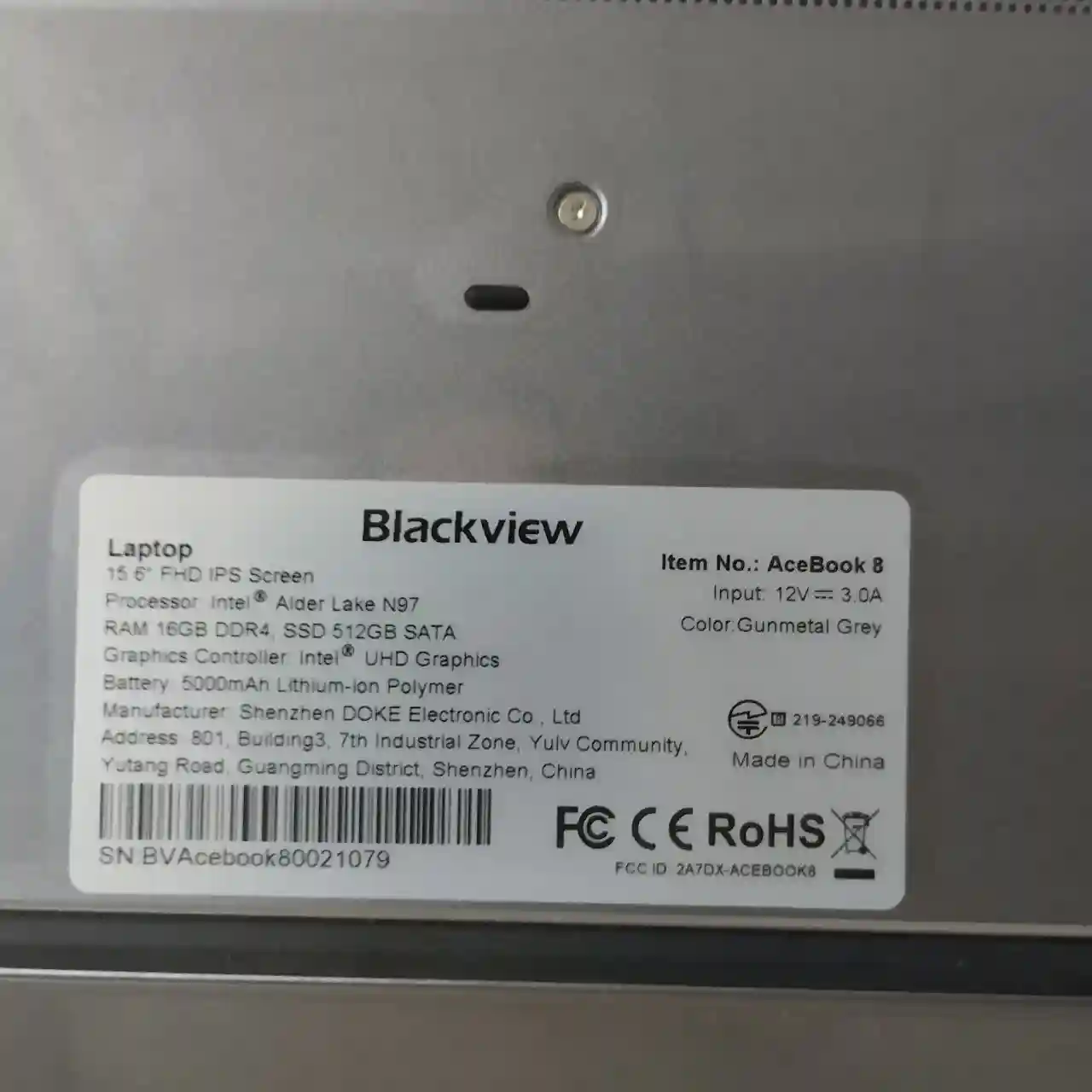 Laptop Blackview AceBook 8 (Intel Core N97, 16GB/512GB, Win 11 Home)