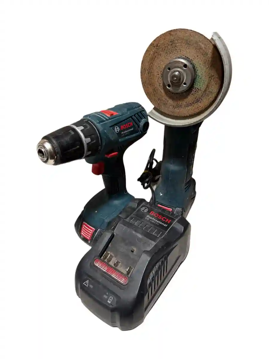 Set scule electrice 2.0/5.0 Ah GWS 180-LI /GSR 18V-50 18 V Bosch