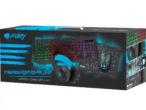 Fury Combo Thunderstreak 3.0 Keyboard+Mouse+Headphones+Mouse Pad+ RU Layout