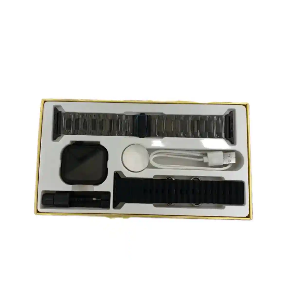 Charome Smart Watch HD Call T8s Ultra Max, With 2 Straps, Black