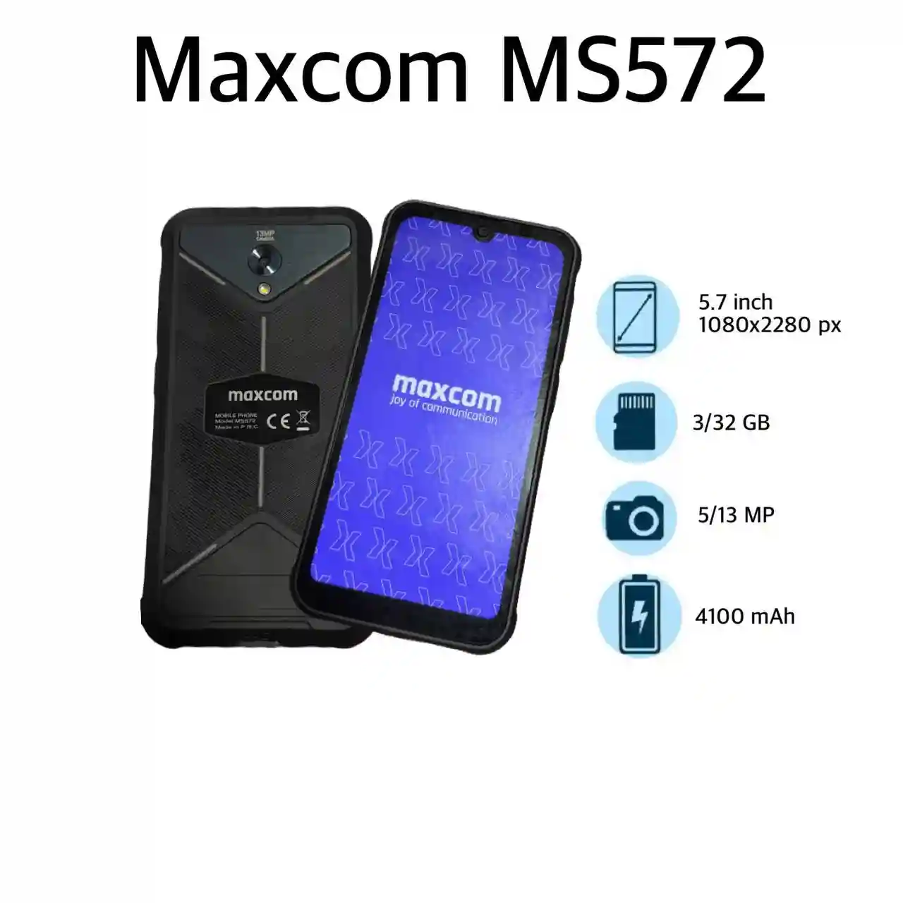 Maxcom MS572 4G 3/32 GB Strong Black 