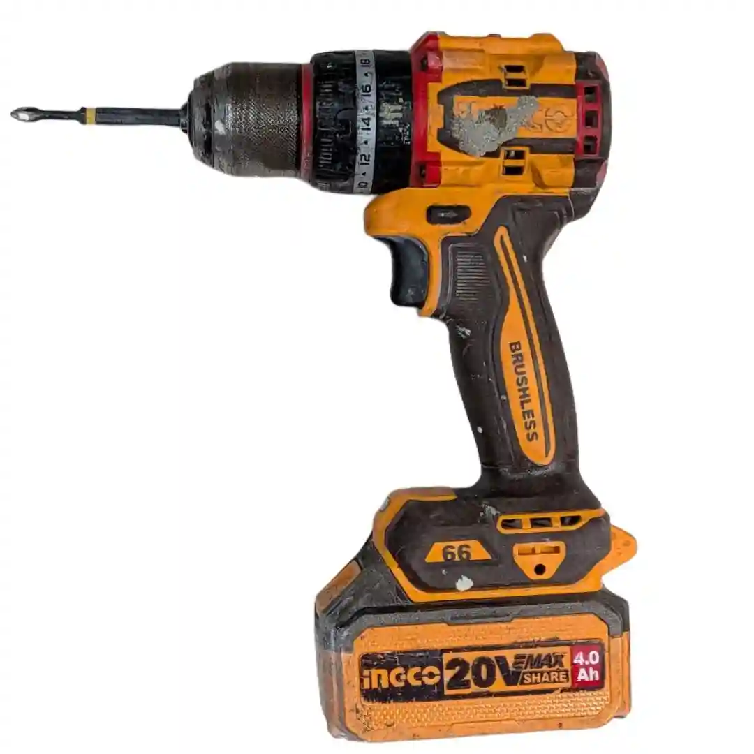 Угловая шлифмашина на аккумуляторах BLmotor 20V/1*4.0Ач 115mm INGCO CAGLI211541 +Шуруповёрт аккумуляторный ударный INGCO CIDLI20668 20В 2Ач