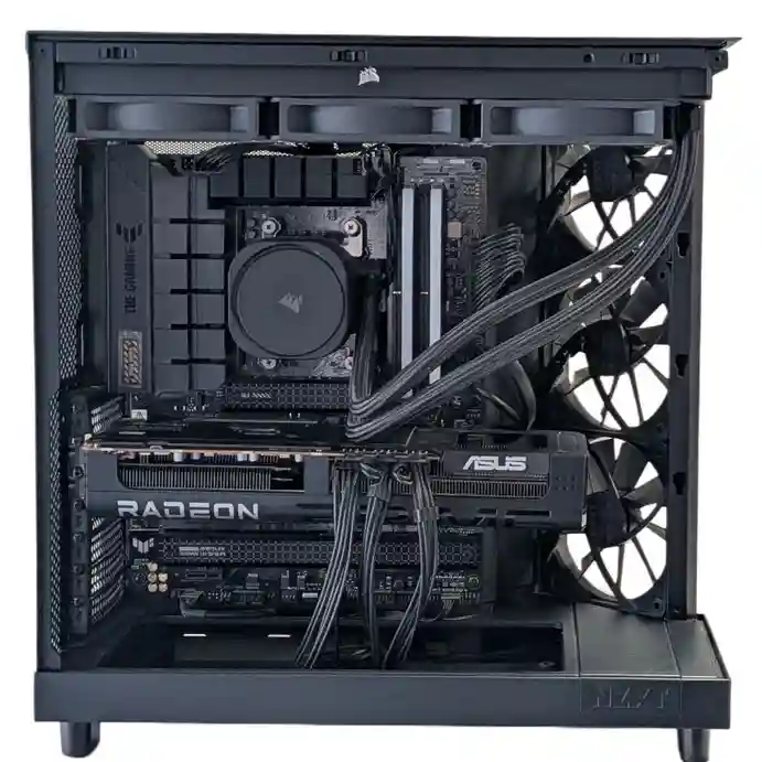 Gaming PC AMD Ryzen7 9700X, Radeon RX 9070XT 16G, 1TB NVME SSD, 32GB DDR5 RAM , 850W GOLD PSU ,360MM AIO liquid cooler , MSI B650M , Windows 11 Home, WIFI,