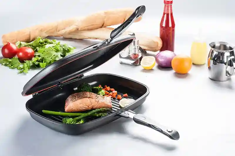 Сковорода DOUBLE GRILL 36 см, гранит Черный