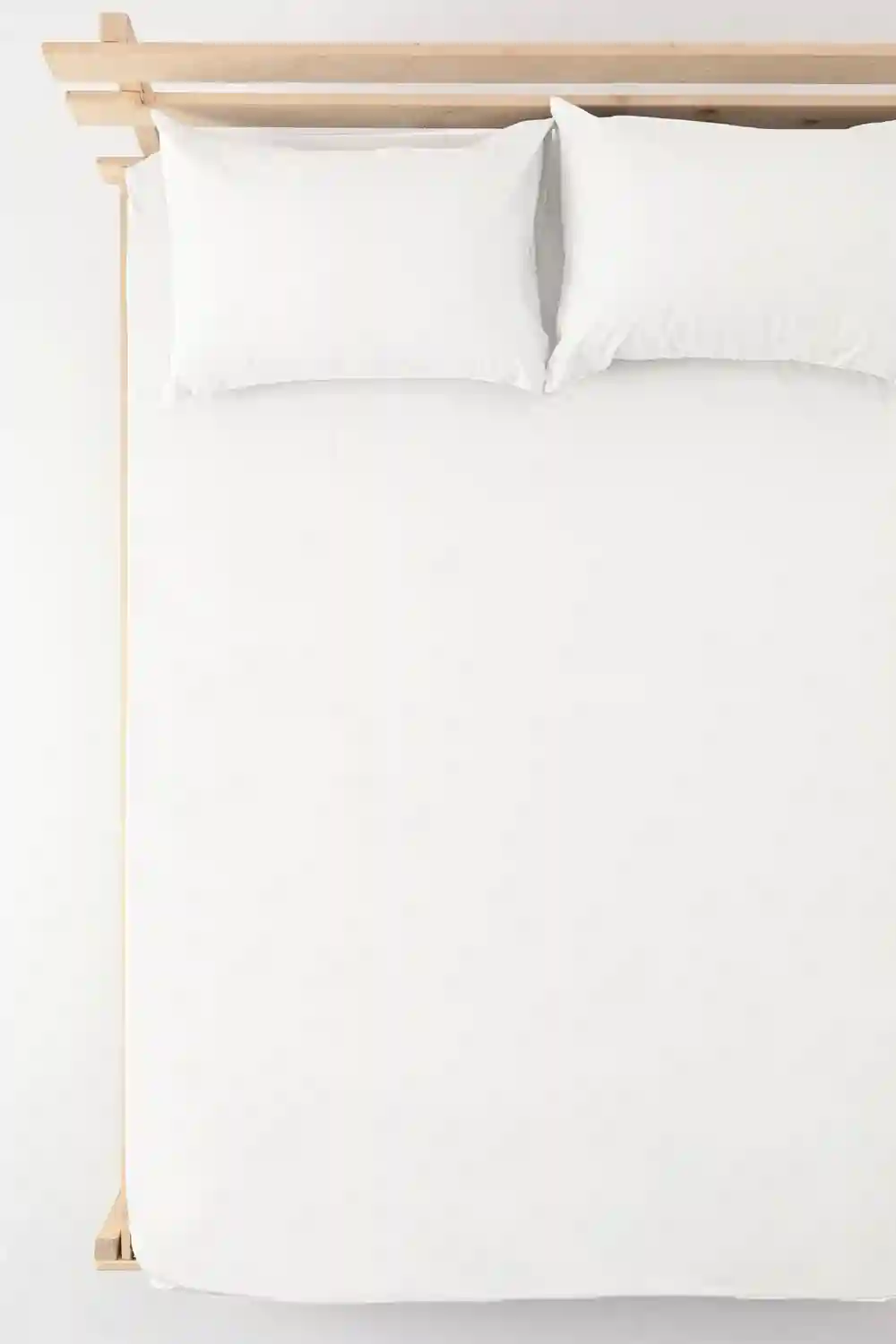 Set cearceaf cu feţe de perne, EVA Alb