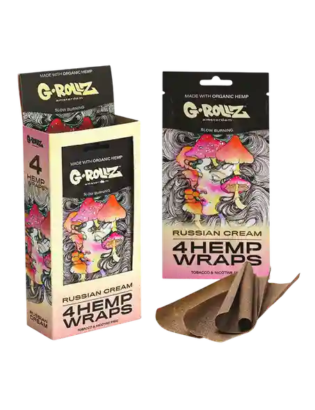 G-Rollz | 4x „Cremă rusească” Wraps de cânepă