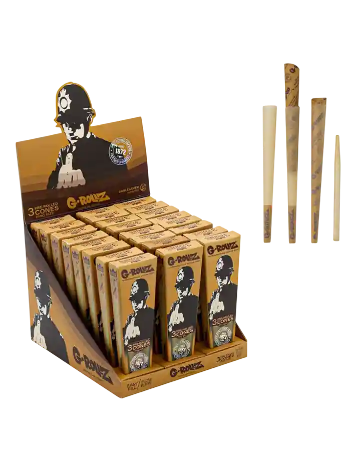 G-Rollz | Banksy’s Graffiti „Rude Copper”Unbleached – 3 Conuri KS.