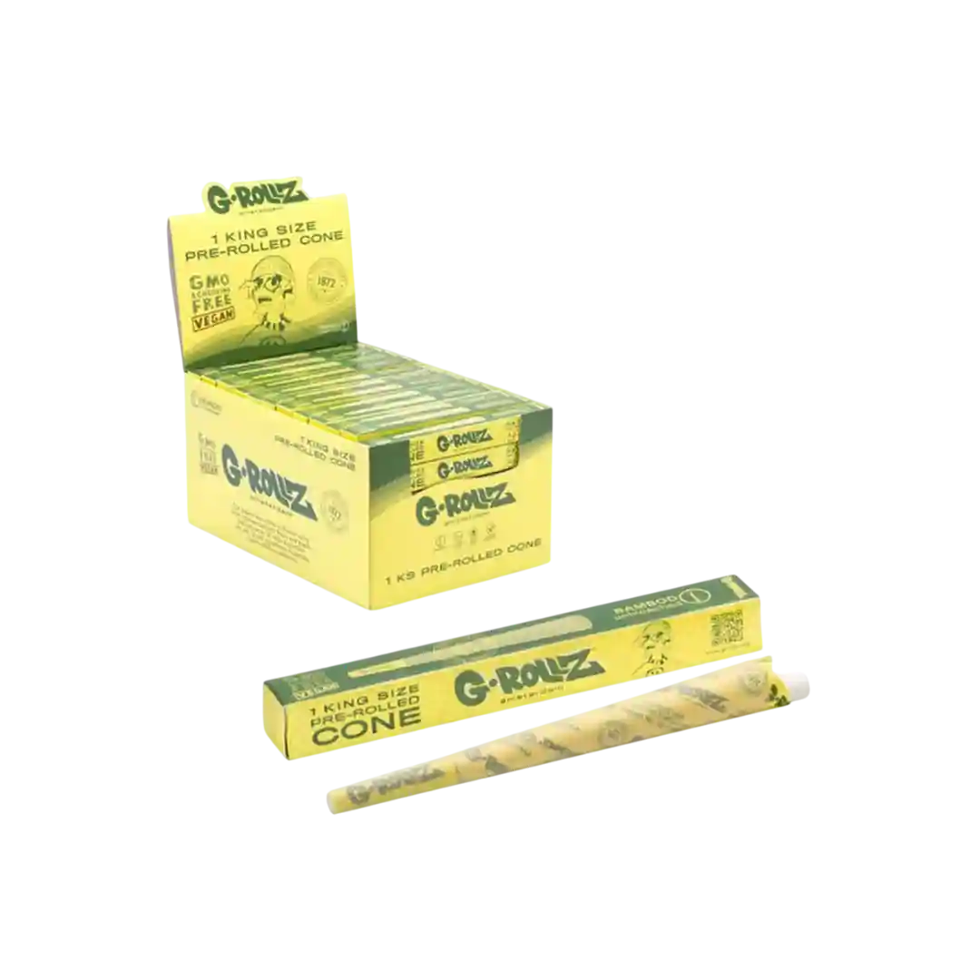 KS Bamboo Unbleached Pre-Rolled Single Cones