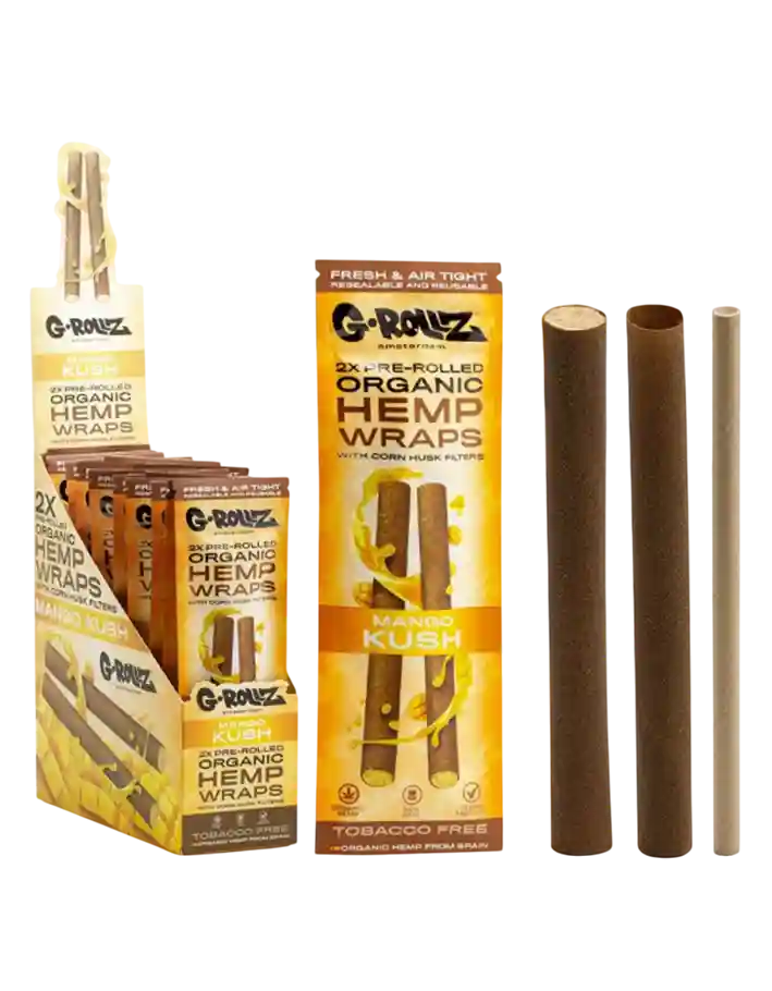 2x White Chocolate Pre-Rolled Hemp Wraps