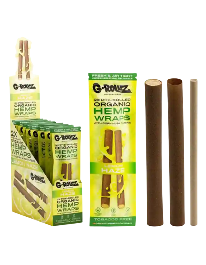 2x Lemon Haze Pre-Rolled Hemp Wraps – Rap