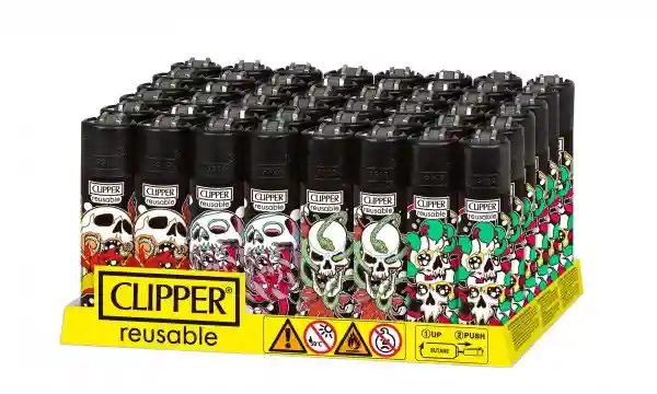 Brichetă Clipper | Skulls & Flowers