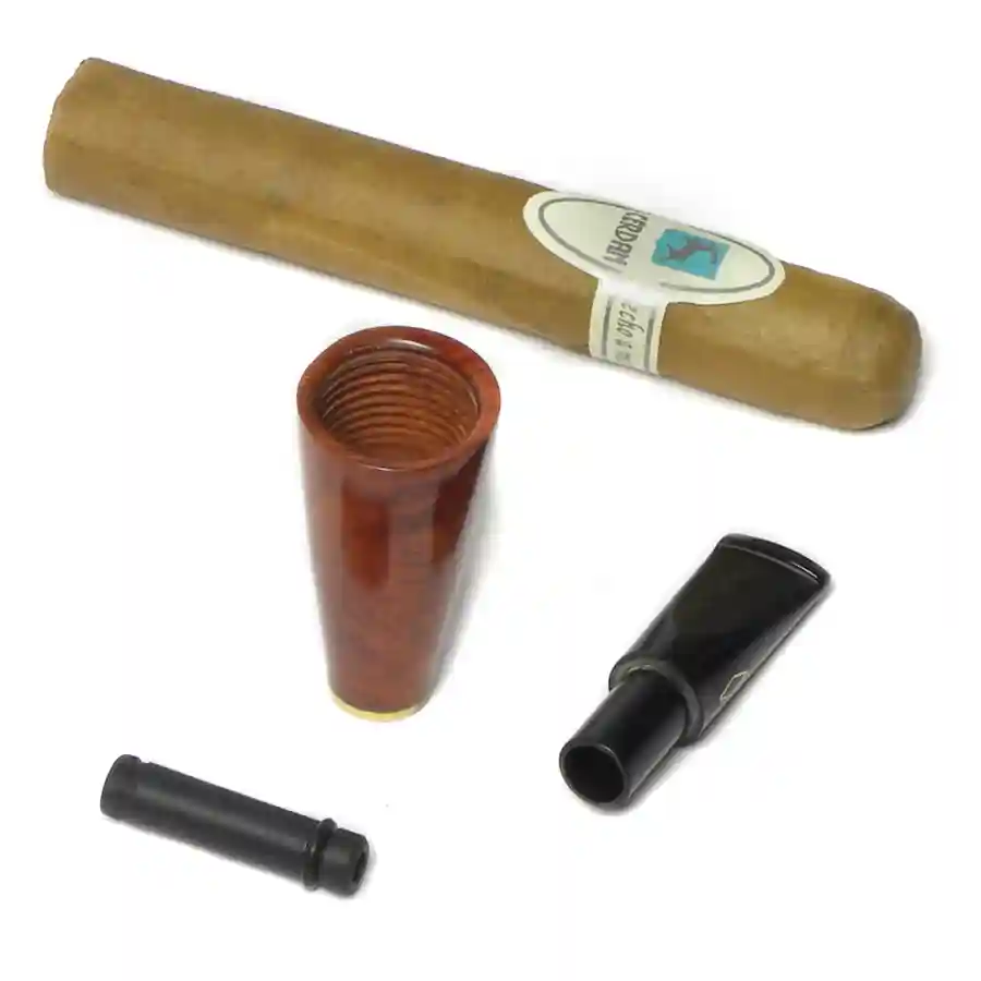 Briar and Acrylic mouthpiece for Robusto cigars