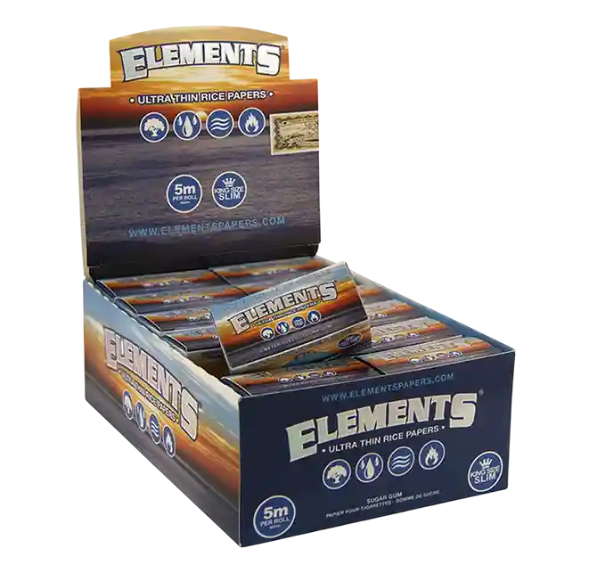 Hârtie pentru țigări ELEMENTS SLIM ROLLS 5m