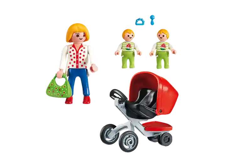 Конструктор Playmobil PM5573 Мама с коляской для близнецов