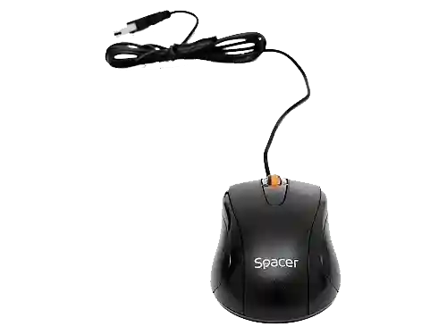 Мышь Spacer оптическая черная USB 1000 DPI