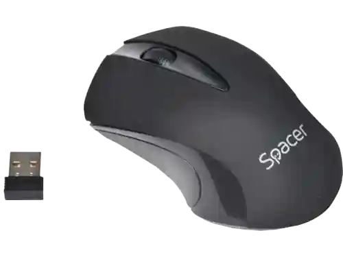 Mouse Spacer Wireless Black 2.4GHz, 3D, 1000 DP