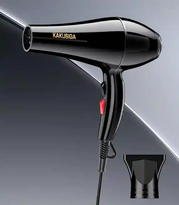 Фен KAKUSIGA KSC-1708 серии FUYAO с функцией горячего и холодного воздуха (ЕС) Черный