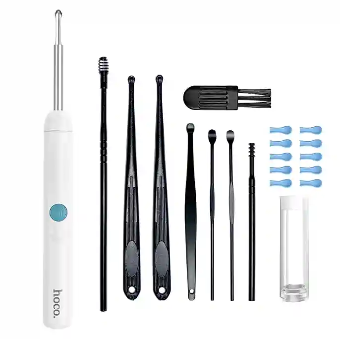 Инструмент для чистки ушей Hoco HP 65 с камерой, белый.