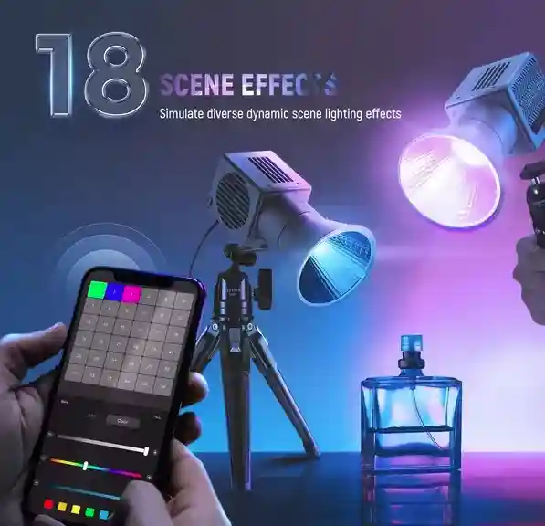Neewer HS60C PRO - lumină LED RGB portabilă 60 W 3