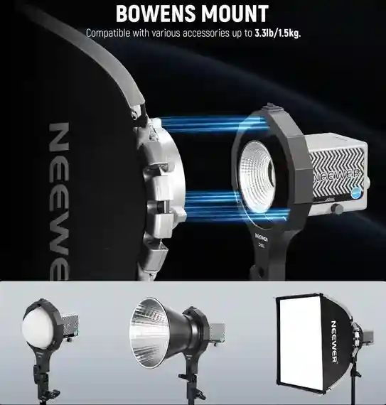 Neewer CHB1 - adaptor Bowens pentru lumini Mini Mount 2