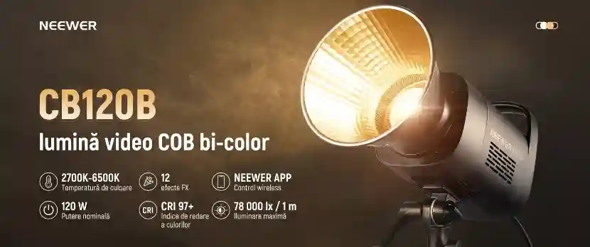 Neewer CB120B - lumina COB bi-color 120 W 3