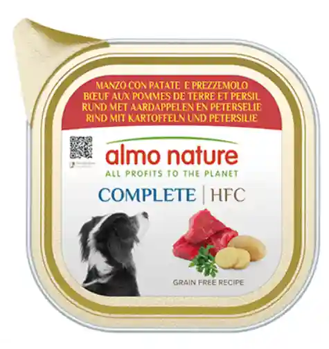 ALMO NATURE Dog HFC ALU Complete Beef/Potat/Parsley 150g
