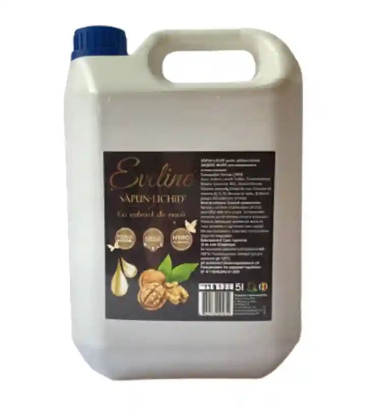 Жидкое мыло «EVELINE» Premium 5Л канистра Антисептик - экстракт ореха
