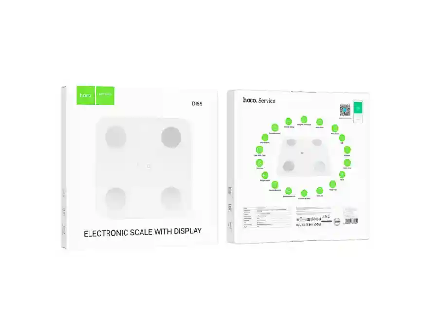 Умные электронные весы DI65 Trust с Bluetooth, светодиодным дисплеем и анализом состава тела