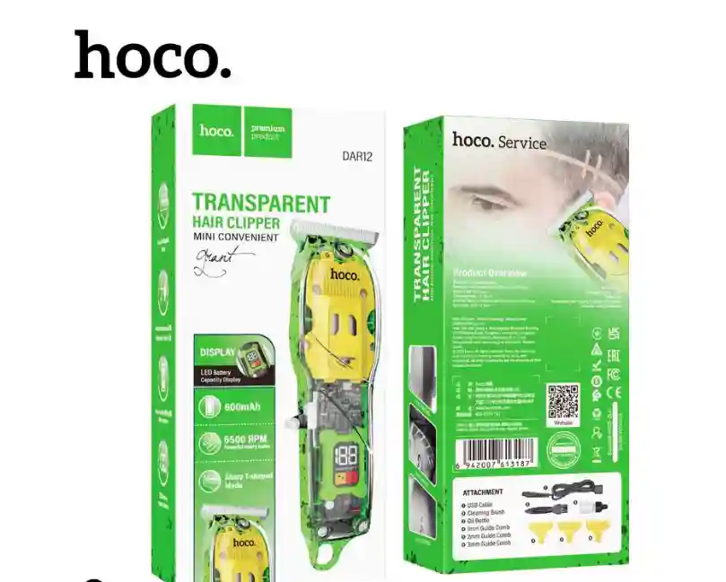 Машинка для стрижки волос DAR12 Grant прозрачная