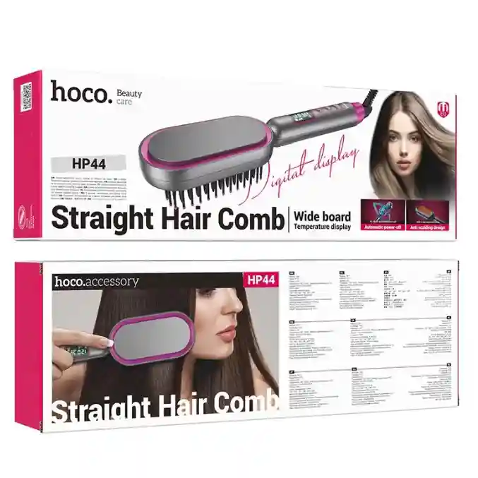 HP44 Электрическая расческа для выпрямления волос с цифровым дисплеем (ЕС)