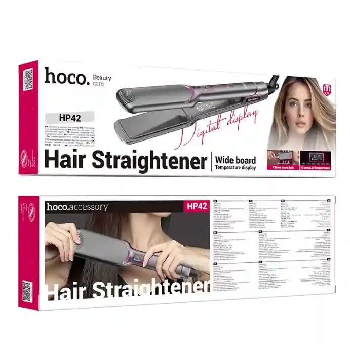 Выпрямитель для волос HP42 с широкой панелью и цифровым дисплеем (ЕС)