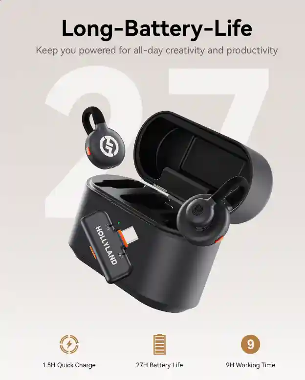 Hollyland LARK M2S COMBO GRI(2RX +cablu LIGHTNING