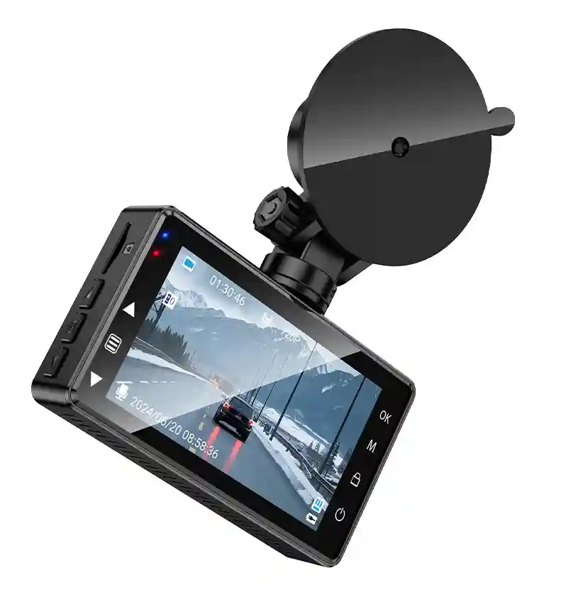 Hoco
Hoco DV14 Автомобильный видеорегистратор с экраном 3” (720P), металлический серый