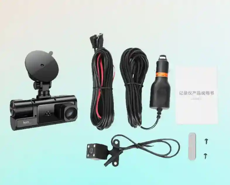 Видеорегистратор Hoco DI60 World с тремя экранами одновременно (версия Wi-Fi), черный